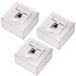 Boîte réseau prise murale réseau - 1 port - Cat6 - Blanc