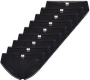 sloggi Dames slip / onderbroek 9 pack GO Crush Zwart Effen Katoen/Elastaan Maat XXL