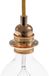 creative cables E27-fitting set van metaal met dubbele ring voor lampenkap, cilindrisch, koper