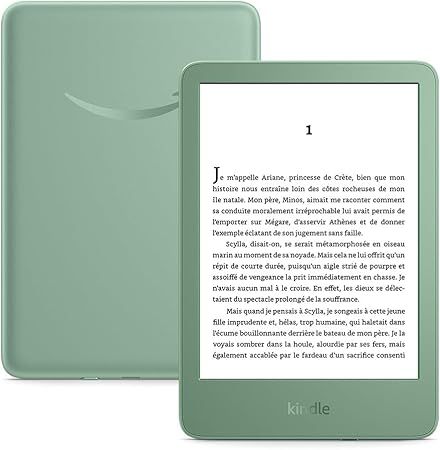 Amazon Kindle (16 GB) - Matcha Green - E-reader - 6" Touchscreen - Wifi