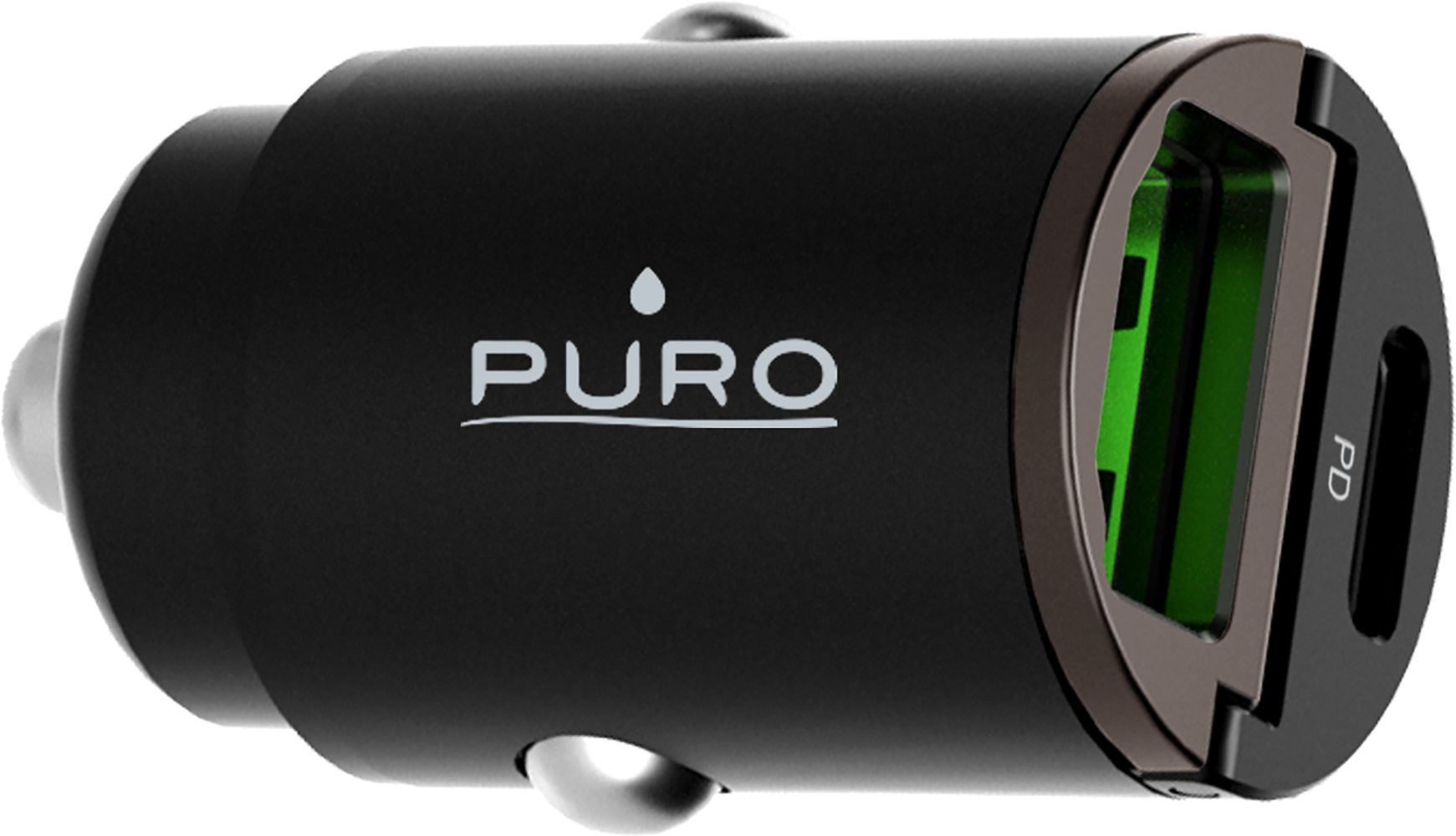 BIG BEN PUROCAC30WUSBACBK Autolader 42W USB-C Power Delivery Snel Laden Zwart