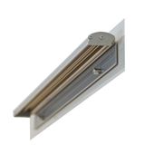 FRANKEN Whiteboard houder, magnetisch, flipcharthouder PRO voor magneetbord, incl. adapter, zilver, 70 x 5,5 cm, FDKMAG