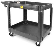 MaxWorks 80855 500-pond Service Cart met Twee Trays 76 x 40 cm