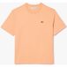 Lacoste Dames T-shirt oranje, Effen