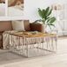 Maison Exclusive - Table basse, acier inoxydable argenté et bois massif recyclé