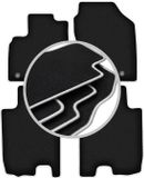 CARLUX-SILVER automatten voor: Honda Jazz III hatchback (2008-2011)