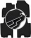 CARLUX-SILVER automatten voor: Honda Jazz III hatchback (2008-2011)