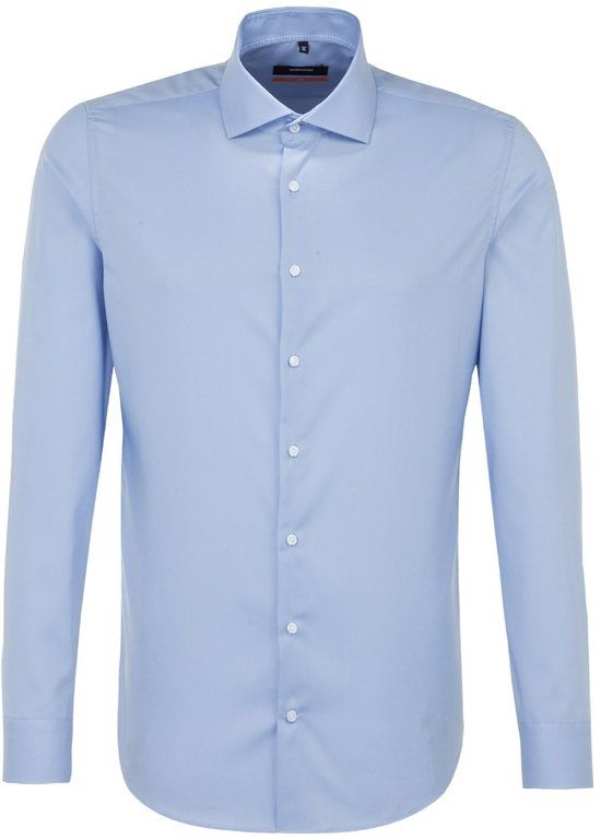 Seidensticker Slim Fit Overhemd Blauw