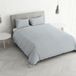 Beddengoedset Floyd Aqua Beddengoedset voor tweepersoonsbed, katoen, bedrukte kleuren, gemaakt in Italië, dekbedovertrek 250 x 200 cm, met binnenklep en kussenslopen