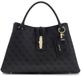 GUESS Yvonne Girlfriend Carryall Coal Logo donkergrijs handtas schoudertas