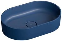 OMNIRES Ovo M+ - Opzetwastafel, 55x36 cm, zonder overloop, blauw OVOUNMB