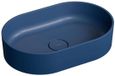 OMNIRES Ovo M+ - Opzetwastafel, 55x36 cm, zonder overloop, blauw OVOUNMB