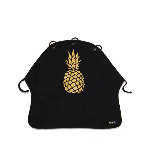Kurtis beschermdoek Pineapple Zwart/goud