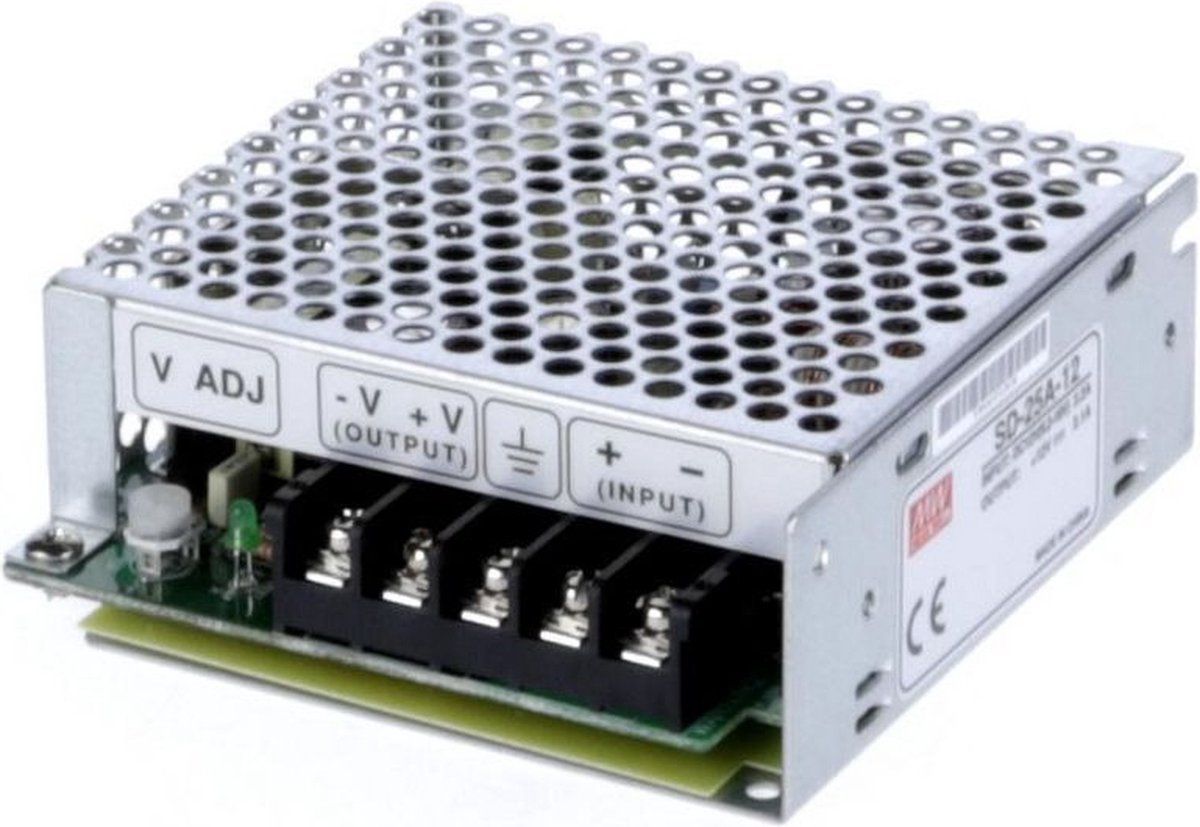 ABC-LED Omvormer - 9-18V naar 12V - 2A - 25W - Mean Well - Grijs