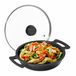 Relaxdays Braadpan Antiaanbaklaag met Deksel Aluminium 28 cm Antraciet