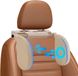 Unyqoos® Appui-tête de voiture, réglable à 180°, cuir polyuréthane respirant et mousse à mémoire de forme, appuis-tête latéraux pour enfants et adultes, distance entre les tiges : 7–16 cm, beige