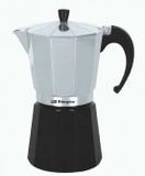 Orbegozo KFM 230 Moka Express Aluminium, Zwart
