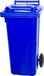 Europlast Afvalcontainer, 120 liter, HDPE-kunststof, blauw 5002