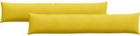 vidaXL - Zitkussens - 2 stuks - Geel - 200 x 40 cm - Corduroy stof
