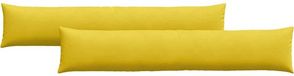 vidaXL - Zitkussens - 2 stuks - Geel - 200 x 40 cm - Corduroy stof