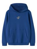 NAME IT Sweatshirt 'NKMNeo' royal blue/koningsblauw / lichtgroen / zwart / wit