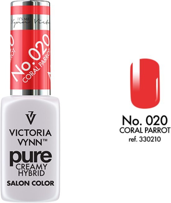 VICTORIA VYNNâ„¢ Gel Nagellak - Gel Polish - Pure Creamy Hybrid - 8 ml - Coral Parrot - 020 - Rood/Oranje