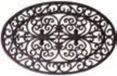 Esschert Design RB05 Deurmat Schraperdeurmat Buiten Ovaal Zwart 70x44 cm