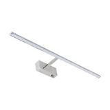 WatioWave Led-wandlamp voor badkamer, 12 W, IP44, 4000 K, 1360 lm, 555 mm, verchroomd