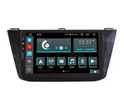 Op Volkswagen Tiguan Autoradio Android GPS Bluetooth WiFi Dab USB Full HD Touchscreen Display 10" Easyconnect 8-Core Stembediening