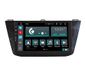 Op Volkswagen Tiguan Autoradio Android GPS Bluetooth WiFi Dab USB Full HD Touchscreen Display 10" Easyconnect 8-Core Stembediening
