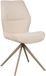 LABEL51 Comfy Chaise de salle à manger - Naturel - Tissu - Taupe Métal