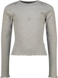 Vingino rechtvallende longsleeve met strass-steentjes - grijs