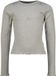 Vingino rechtvallende longsleeve met strass-steentjes - grijs