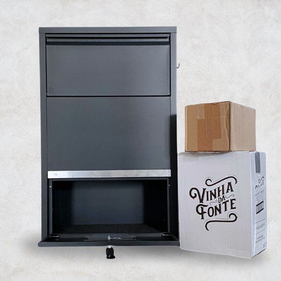 ParcelXL® - Pakketbrievenbus XXL - Vrijstaand - Antraciet