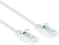 ACT Witte 3 meter LSZH U/UTP CAT6 datacenter slimline patchkabel snagless met RJ45 connectoren DC8903
