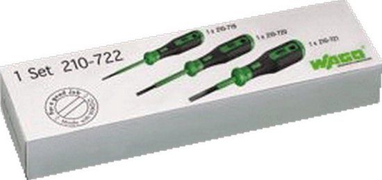WAGO 210-722 Bedieningsgereedschap - Precisie schroevendraaier - Groen - 3 stuks