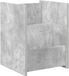 vidaXL - Porte-revues - Béton - Gris - 35 x 35 x 45 cm - Bois traité