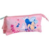 CERDÁ LIFE'S LITTLE MOMENTS Minnie pennenetui, groot, robuust en multifunctioneel voor jongens en meisjes van Minnie, Roze, Compact etui, veilige sluiting, gemakkelijk mee te nemen