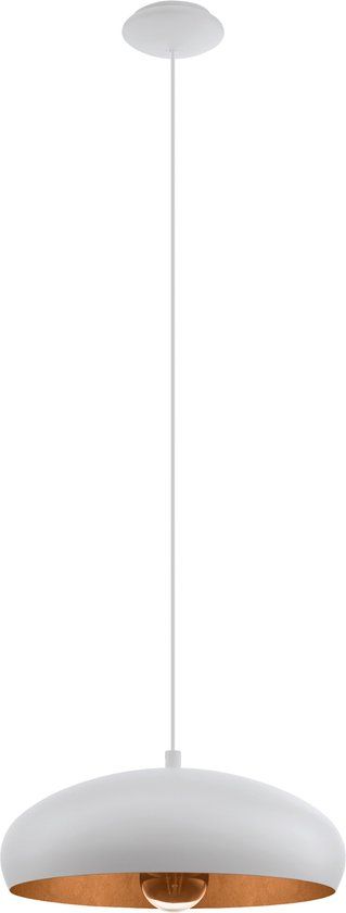 EGLO Mogano 1 Hanglamp - Ø 40 cm - Wit/Koper