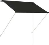 vidaXL Luifel uittrekbaar 150x150 cm antraciet