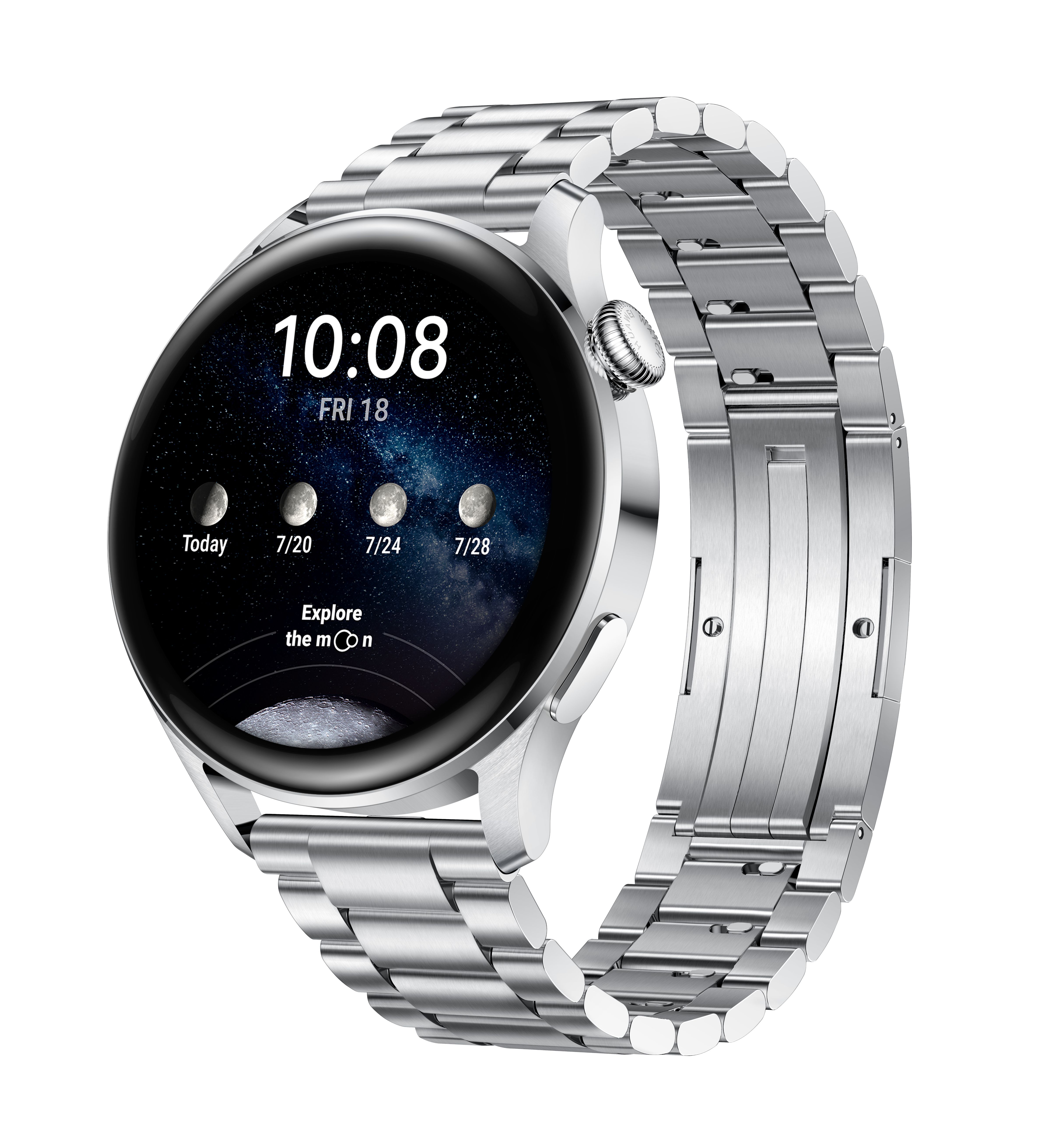 Huawei WATCH 3 Elite Smartwatch - 4G - Stainless Steel