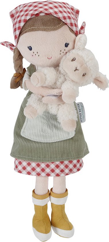 Little Dutch - Knuffelpop Boerin Rosa - 35 cm