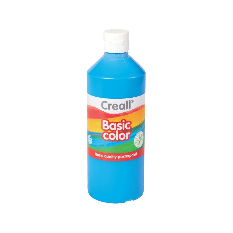 Creall Basic Color plakkaatverf - primair blauw 500 Milliliter