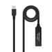 USB 3.0 verlengkabel, 10 m, zwart