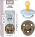 BIBS Colour Fopspeen - 6-18 mnd - 2-pack - Rond - Baby Blue/Dark Oak