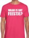 Bellatio Decorations Shoppartners Bv Waar is dat feestje - Partykleding t-shirt - roze - Heren - S
