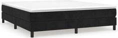 vidaXL Boxspring bed 160x200 cm fluweel zwart