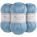 Utopia Crafts Softease Brei- en Haakgaren 3X 100g (Misty Blue)