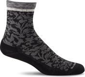 Sockwell Plantar Cush Crew Dames Hielspoor Sokken Klasse 2 Zwart - Maat 35-38