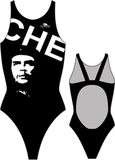 Turbo Che Guevara Pro Resist Maillot de bain Noir 5XL Femme